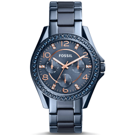 Horlogeband Fossil ES4294 Roestvrij staal (RVS) Blauw 18mm